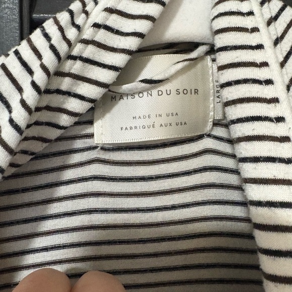 Maison du Soir Stripe Robe-L - Picture 2 of 4